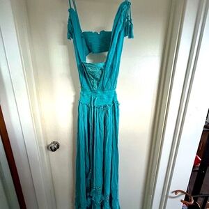 Never Worn: Baby blue/turquoise Free People dress